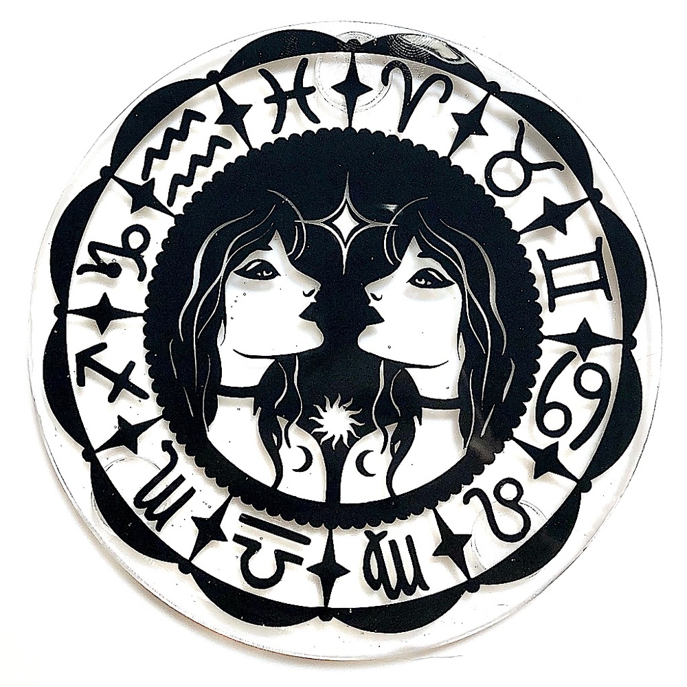 ✨Handmade✨♊️ Gemini Coaster set of 4 - Picture 3 of 8